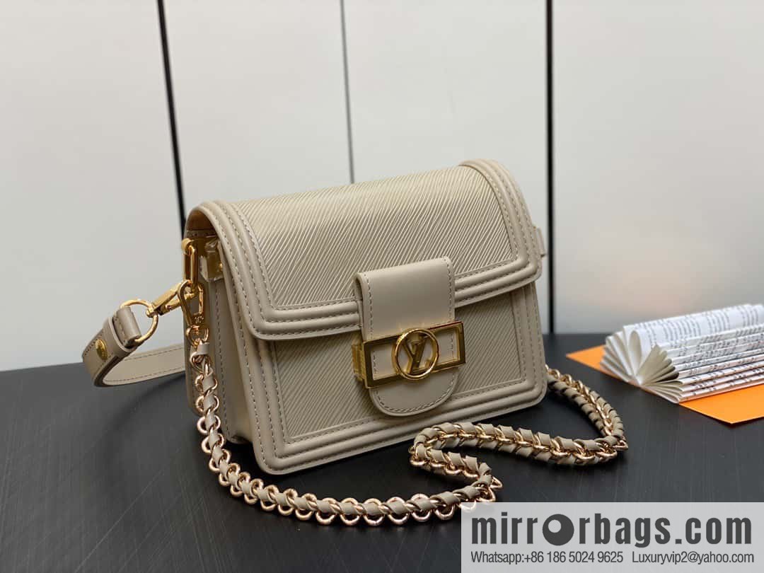 [Boutique‑grade] M23559 khaki epi Dauphine series Dauphine mini handbag