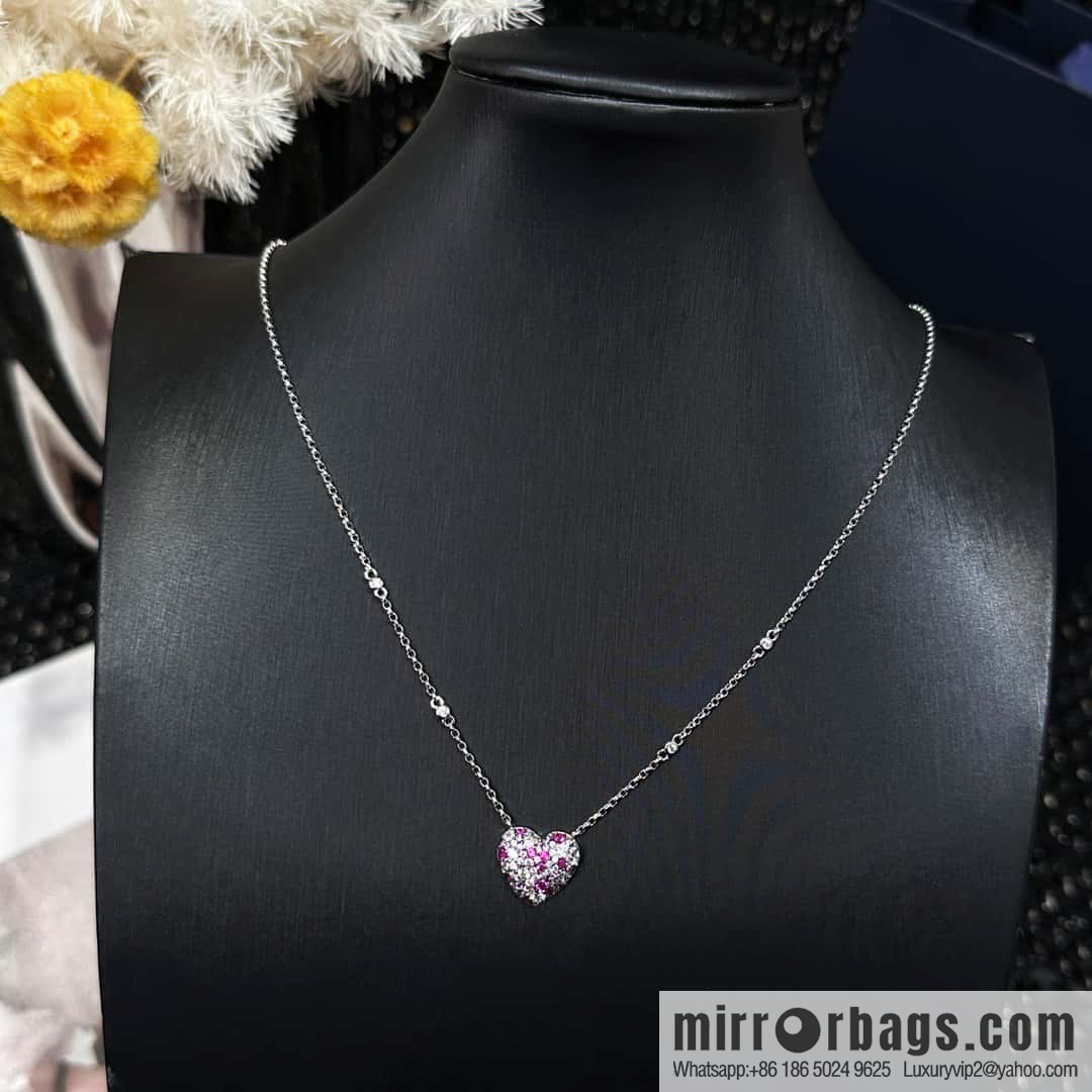 ❗New ❗ ☀ bracelet necklace ☀ APM Yang Zi same series, fuchsia love ❤️ peach heart adjustable bracelet necklace