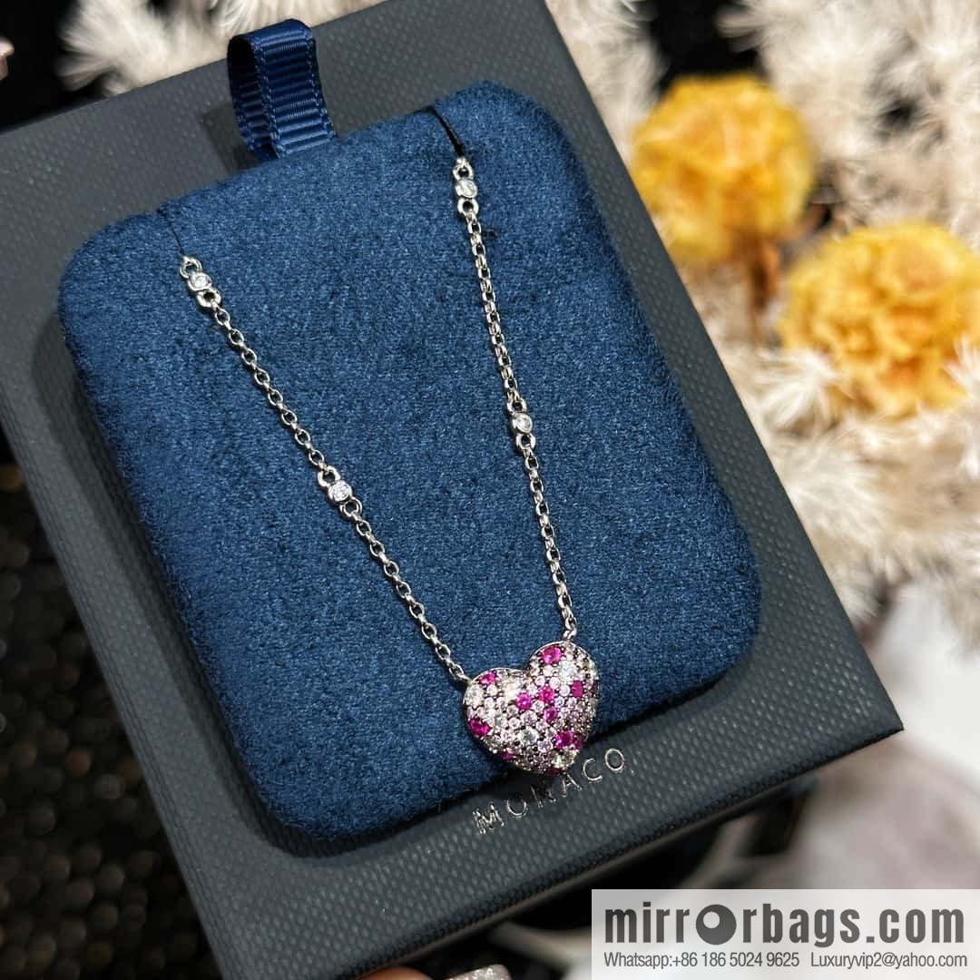 ❗New ❗ ☀ bracelet necklace ☀ APM Yang Zi same series, fuchsia love ❤️ peach heart adjustable bracelet necklace