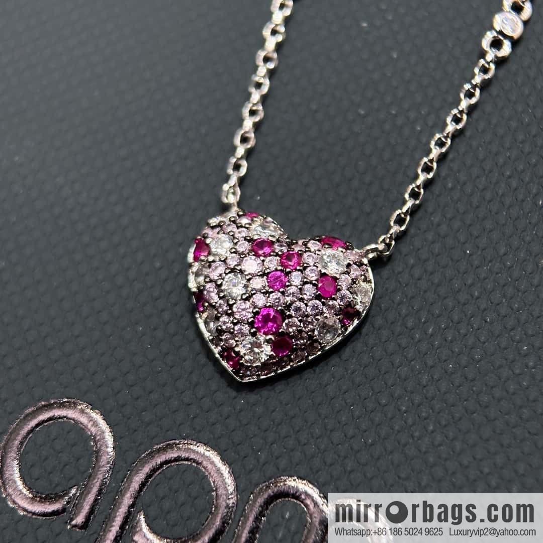 ❗New ❗ ☀ bracelet necklace ☀ APM Yang Zi same series, fuchsia love ❤️ peach heart adjustable bracelet necklace