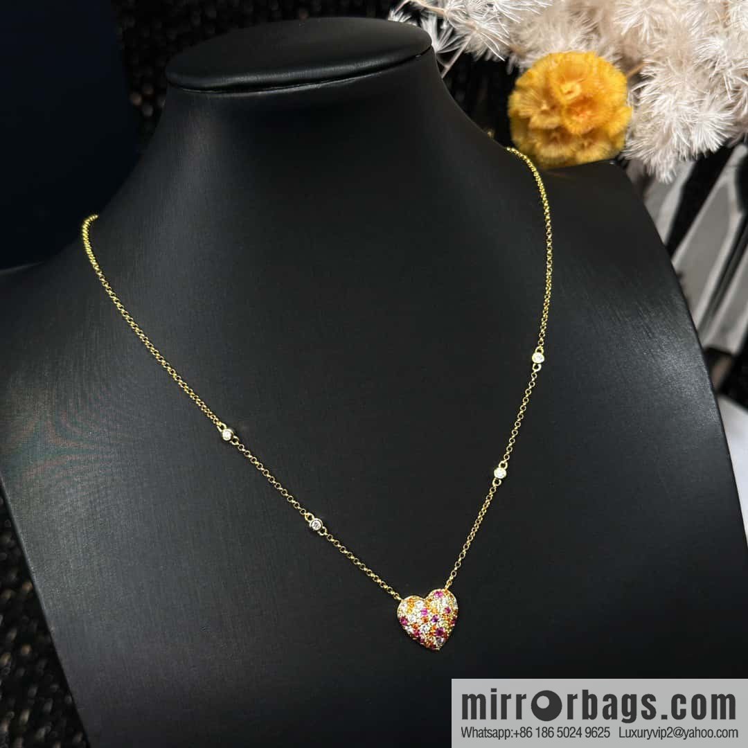 ❗New ❗ ☀ bracelet necklace ☀ APM Yang Zi same series, fuchsia love ❤️ peach heart adjustable bracelet necklace