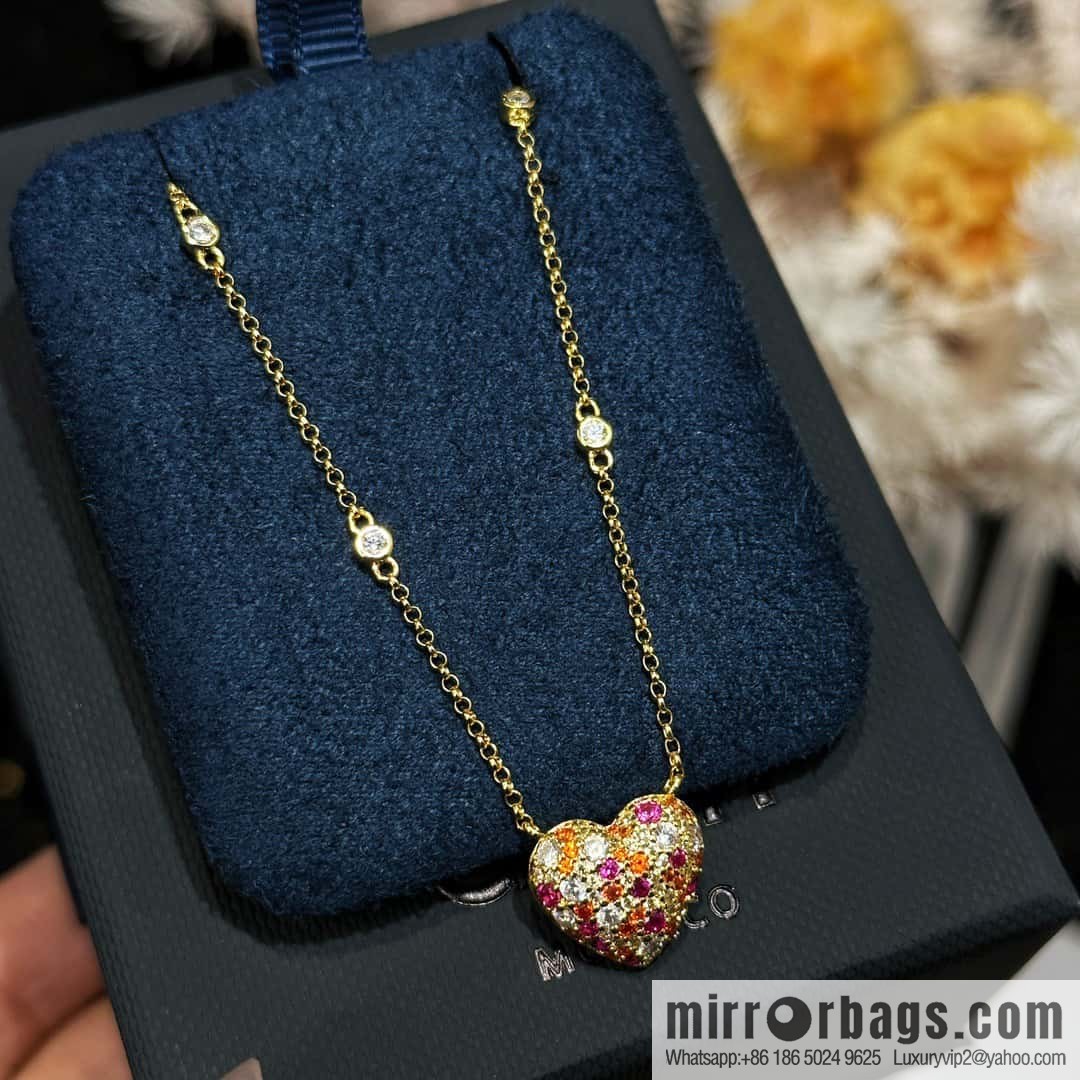 ❗New ❗ ☀ bracelet necklace ☀ APM Yang Zi same series, fuchsia love ❤️ peach heart adjustable bracelet necklace