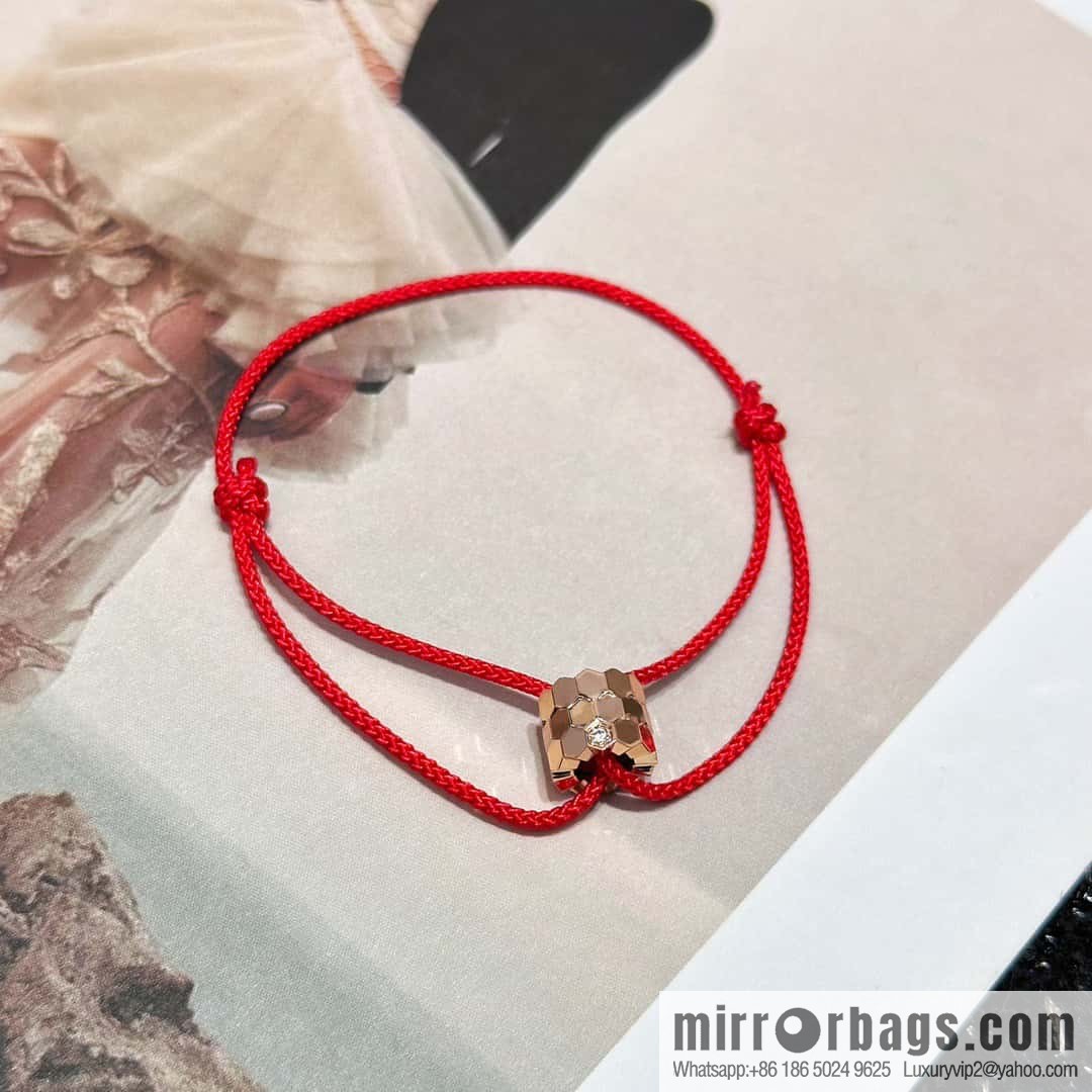 ❗️New ❗️ ☀️ Original ☀️ CHAUMET BEE MY LOVE Love Nest Series Honeycomb Red Rope Bracelet Hand Rope ☀️