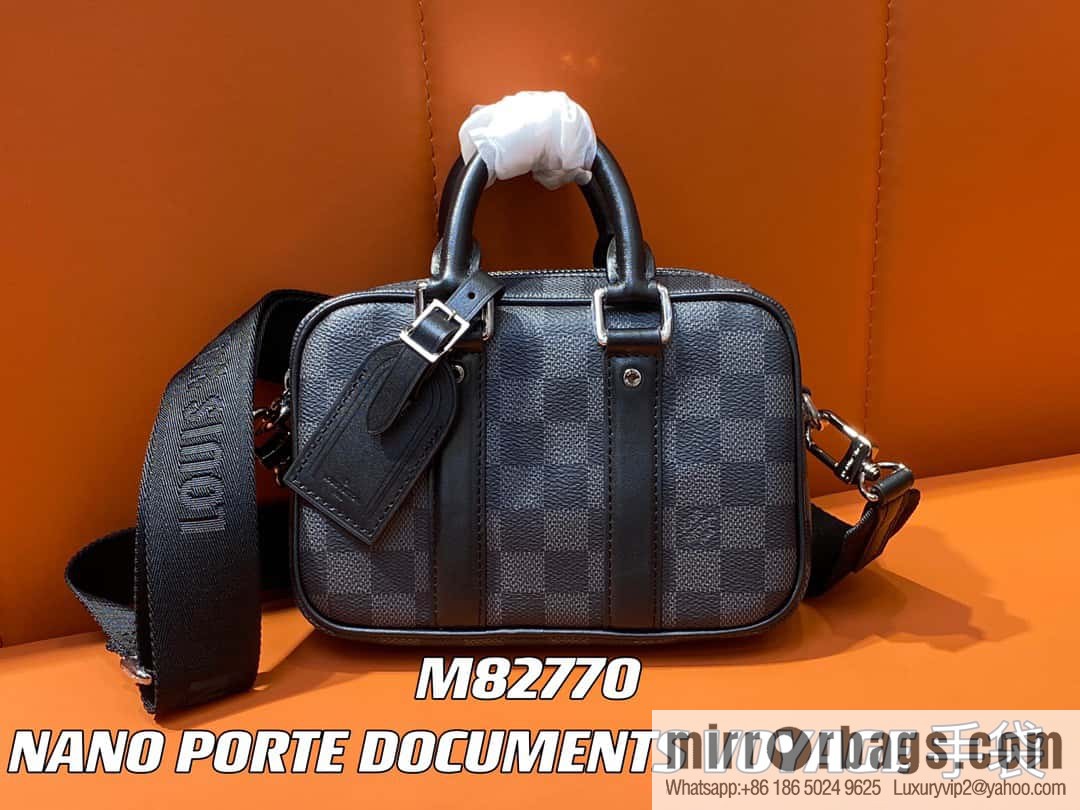 [Boutique‑grade] M82770 Haige mini men's bag briefcase series NANO PORTE DOCUMENTS VOYAGE handbag