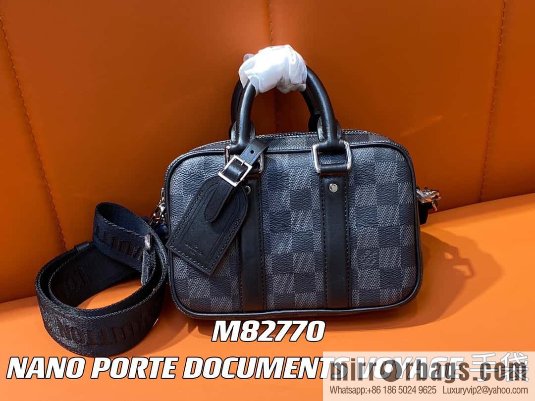 [Boutique‑grade] M82770 Haige mini men's bag briefcase series NANO PORTE DOCUMENTS VOYAGE handbag