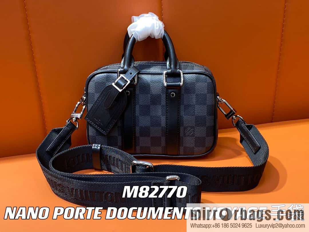 [Boutique‑grade] M82770 Haige mini men's bag briefcase series NANO PORTE DOCUMENTS VOYAGE handbag