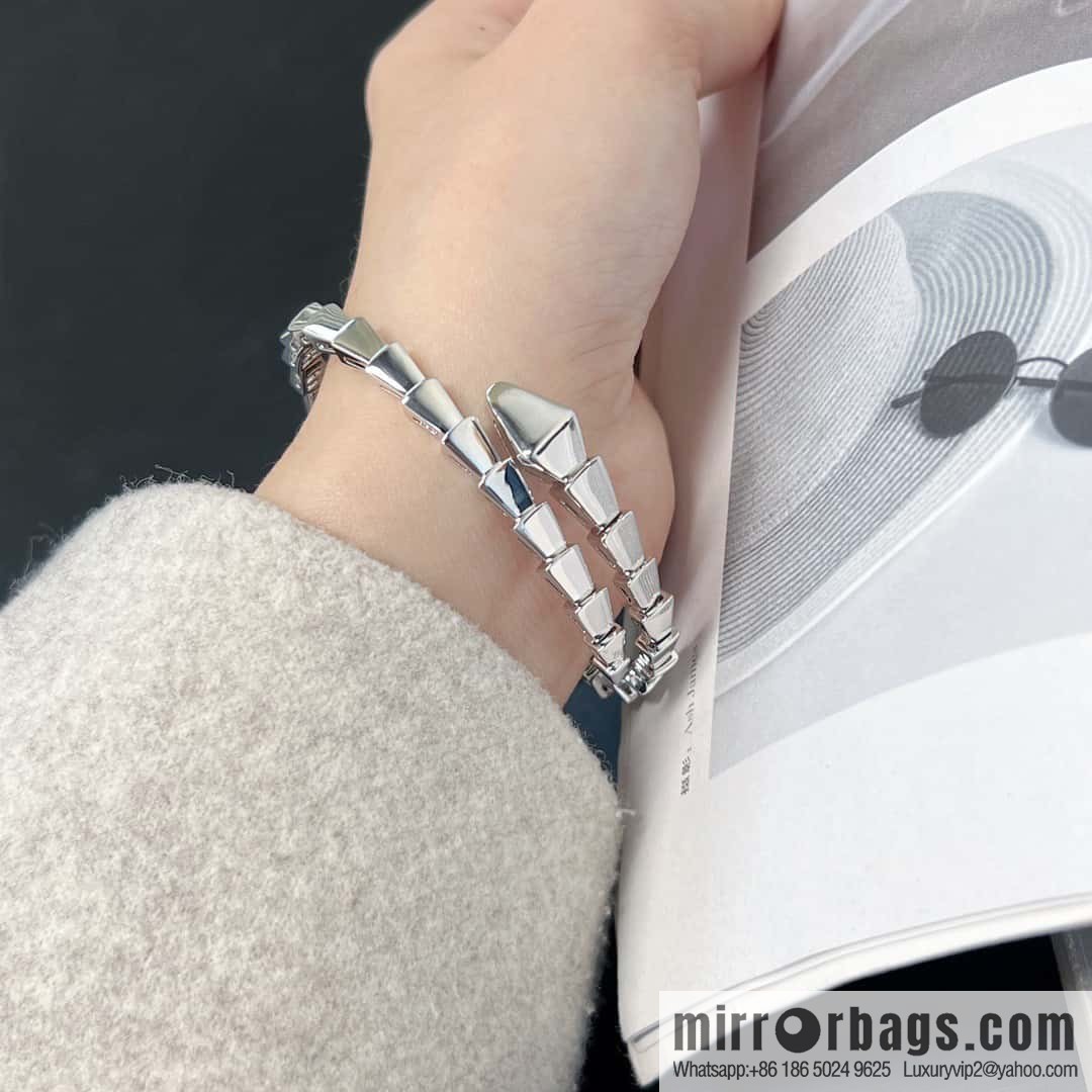 ❗️CNC version ❗️ ☀️ Seiko version ☀️ Bulgari BVLGARI narrow version glossy snake bone bracelet ☀️ rose gold, silver ☀