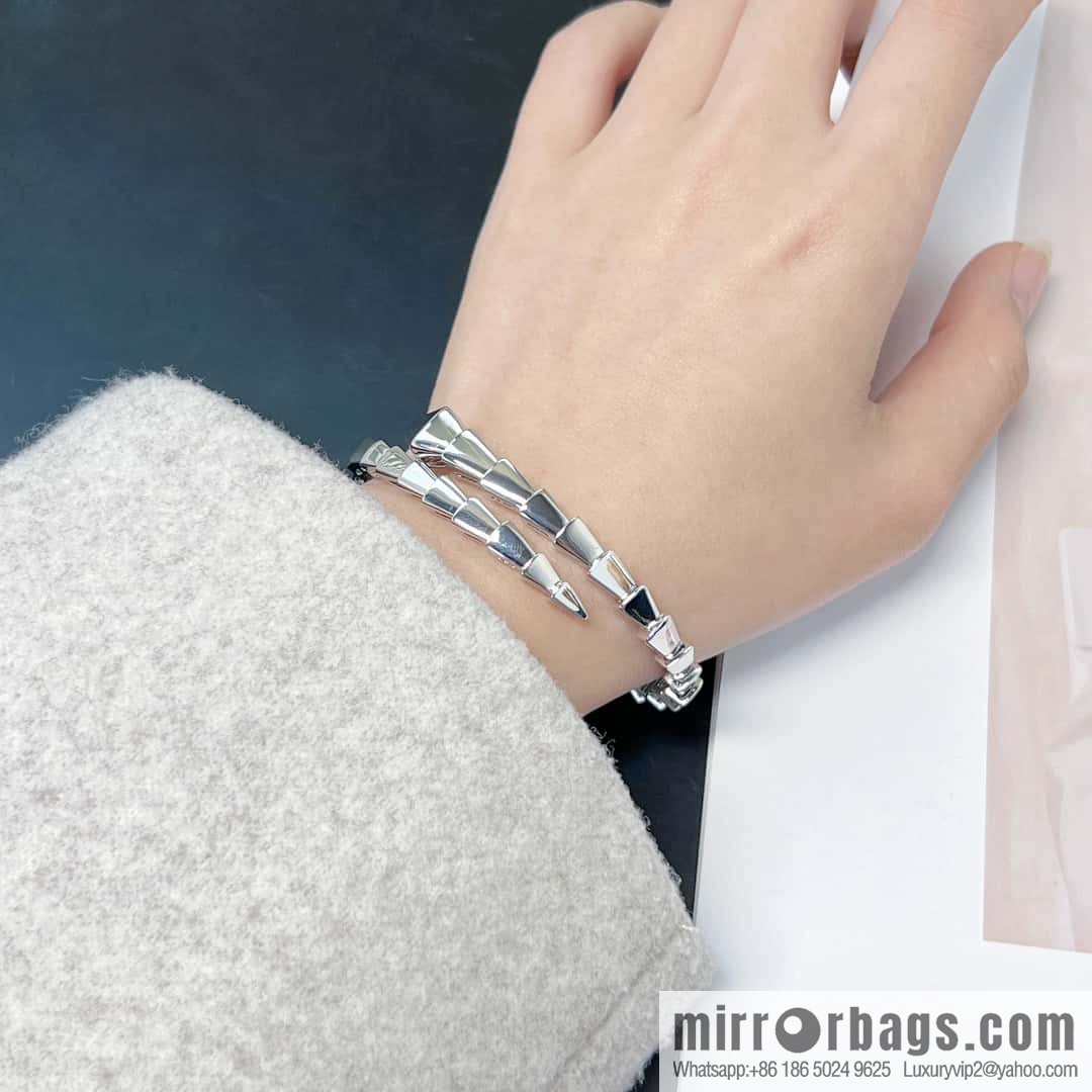 ❗️CNC version ❗️ ☀️ Seiko version ☀️ Bulgari BVLGARI narrow version glossy snake bone bracelet ☀️ rose gold, silver ☀