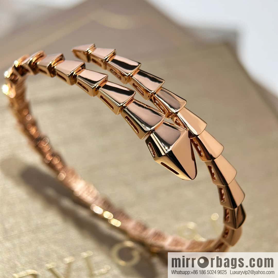 ❗️CNC version ❗️ ☀️ Seiko version ☀️ Bulgari BVLGARI narrow version glossy snake bone bracelet ☀️ rose gold, silver ☀