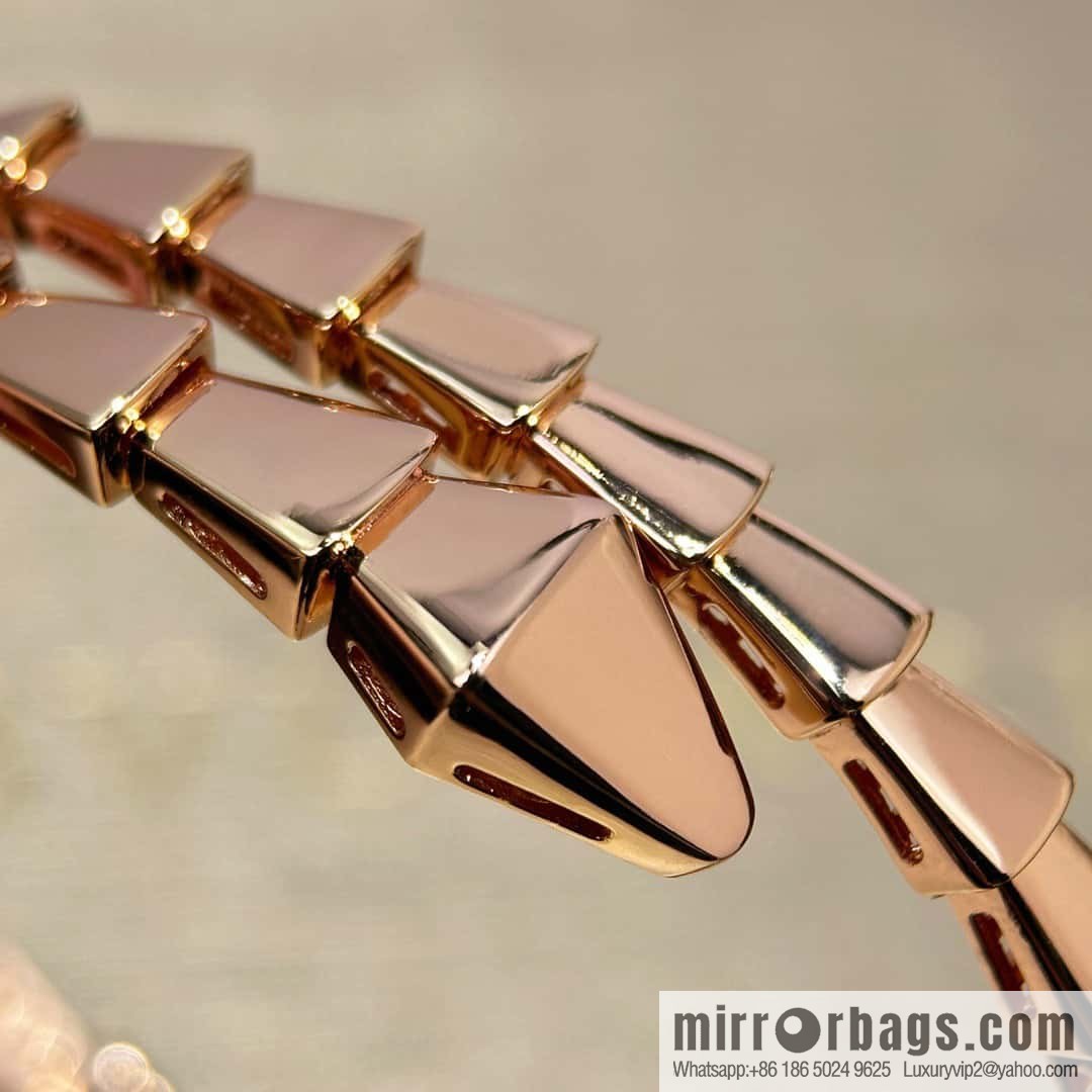 ❗️CNC version ❗️ ☀️ Seiko version ☀️ Bulgari BVLGARI narrow version glossy snake bone bracelet ☀️ rose gold, silver ☀