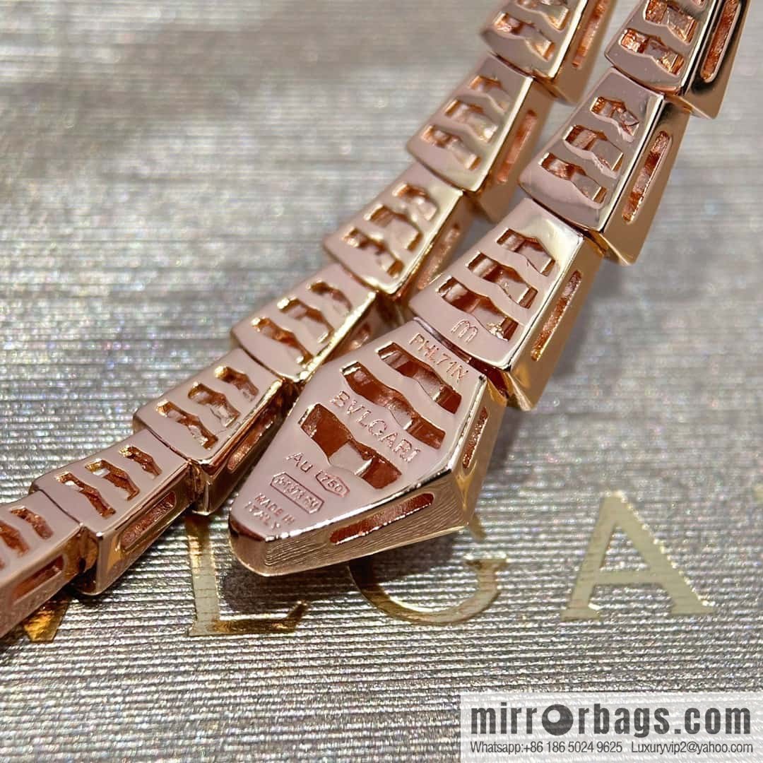 ❗️CNC version ❗️ ☀️ Seiko version ☀️ Bulgari BVLGARI narrow version glossy snake bone bracelet ☀️ rose gold, silver ☀