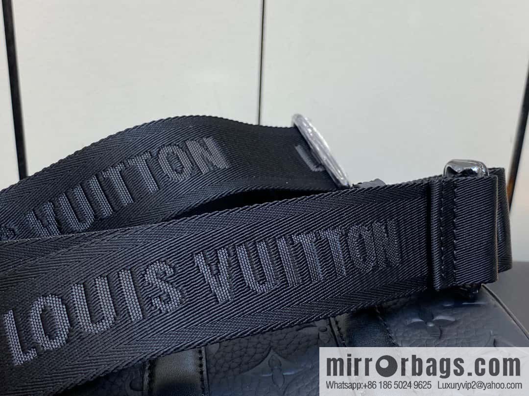 [Boutique‑grade] M82770 black embossed, full leather mini men's bag briefcase series NANO PORTE DOCUMENTS VOYAGE handbag
