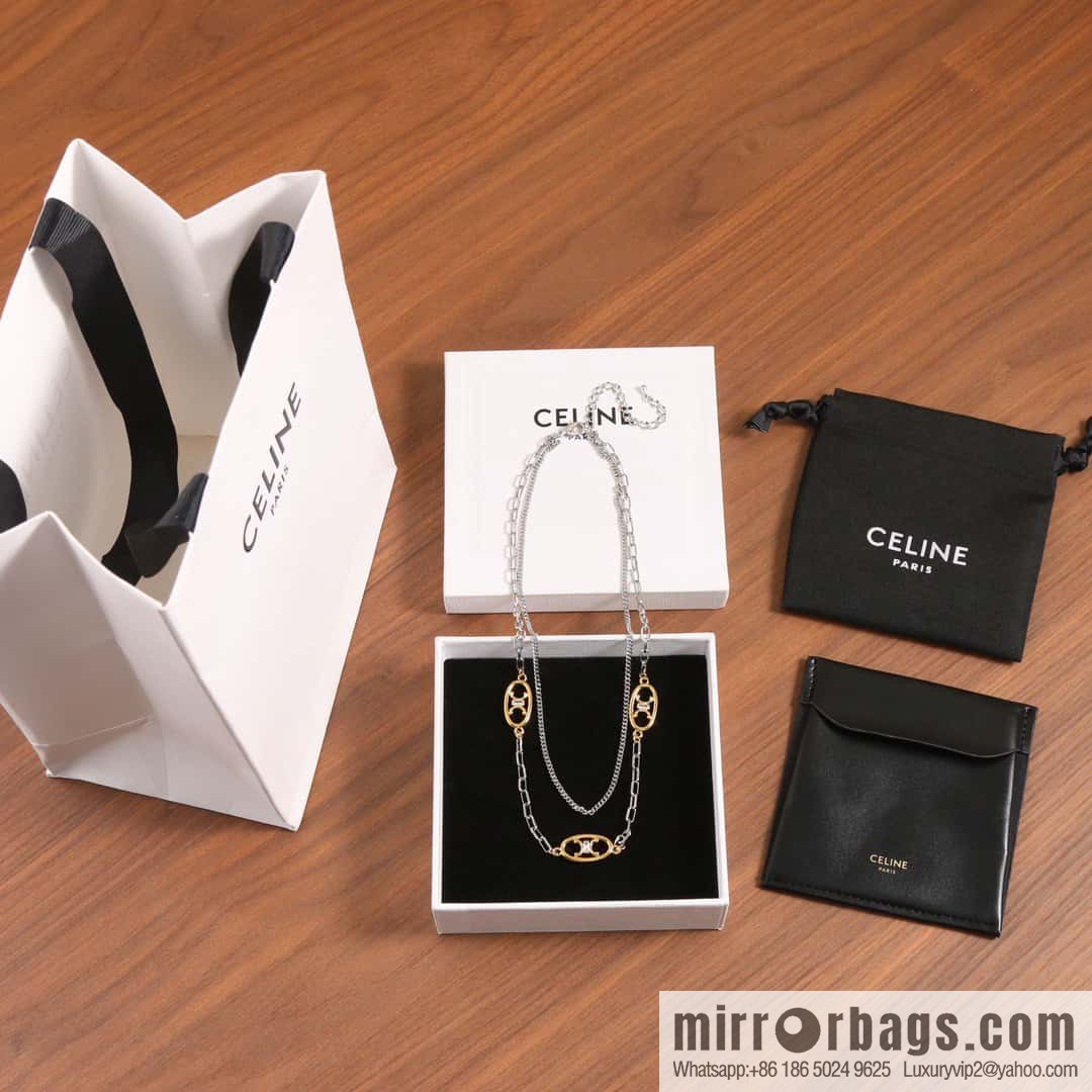 ☀️Celine Double Arc de Triomphe Necklace