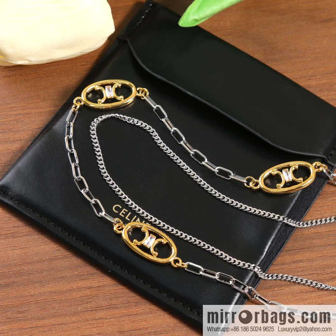 ☀️Celine Double Arc de Triomphe Necklace