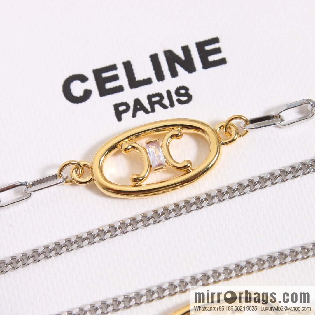 ☀️Celine Double Arc de Triomphe Necklace