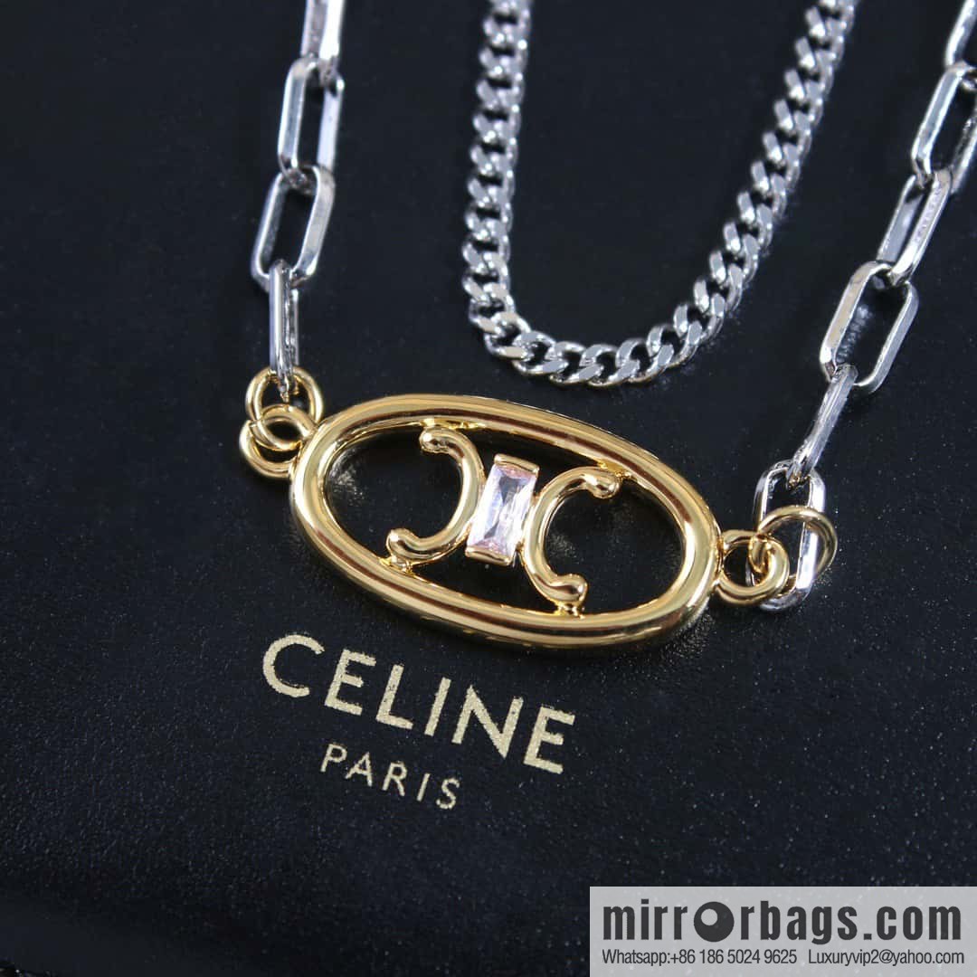 ☀️Celine Double Arc de Triomphe Necklace