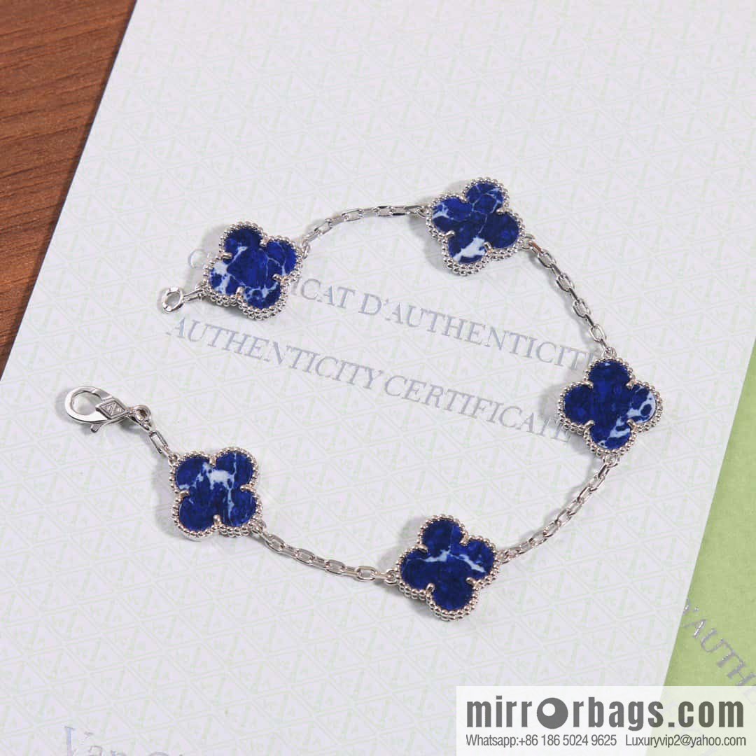 Van Cleef & Arpels Peter Stone Five Flowers Bracelet