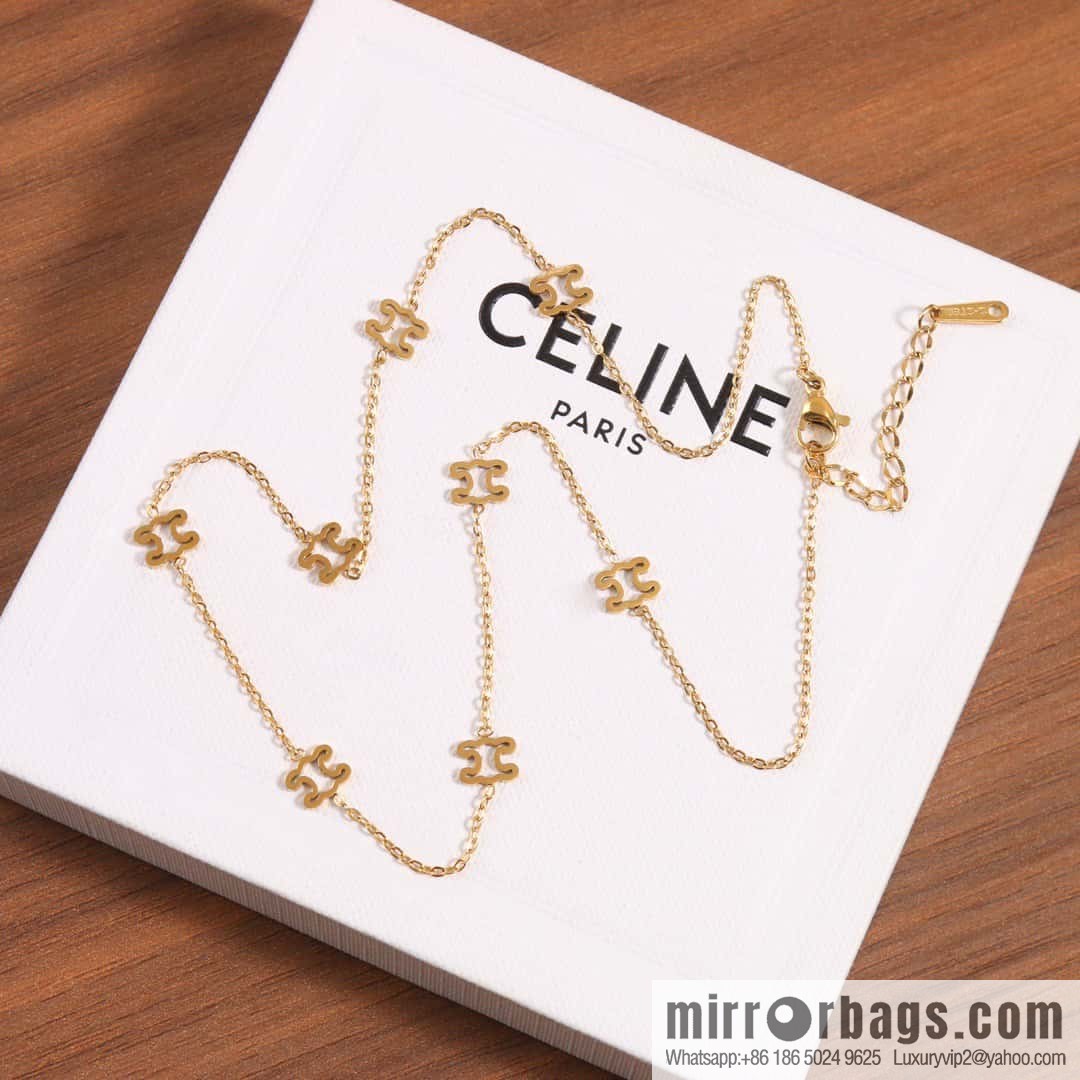 ☀️Celine Hollow Arc de Triomphe Necklace ☀️