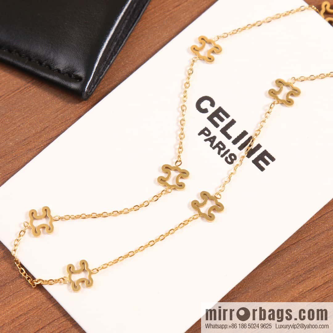 ☀️Celine Hollow Arc de Triomphe Necklace ☀️