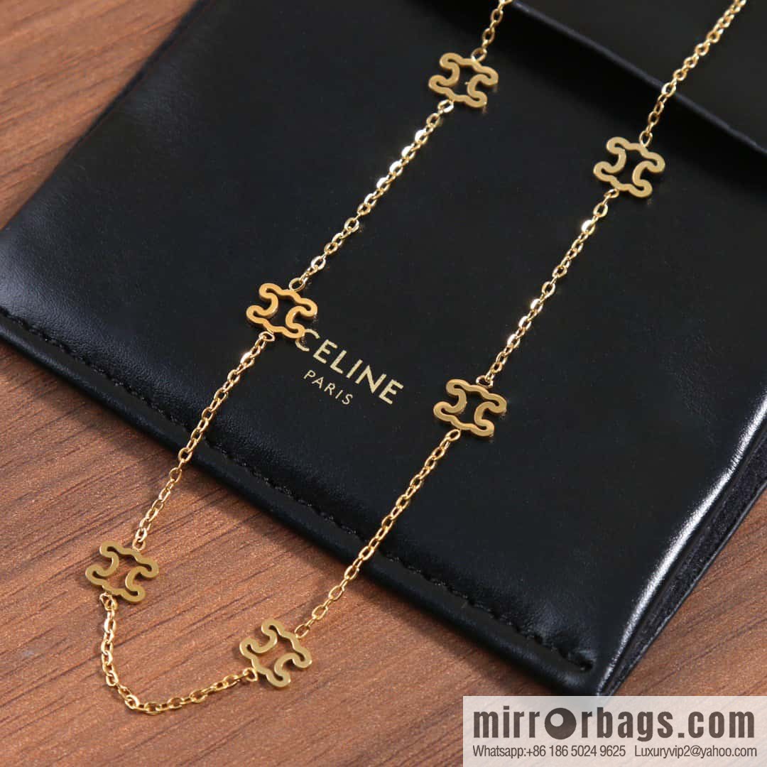 ☀️Celine Hollow Arc de Triomphe Necklace ☀️