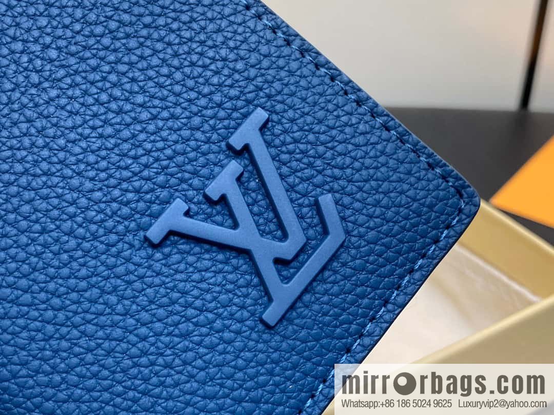 [Boutique‑grade] M82806 dark blue full leather card holder wallet series, pocket wallet m82275 82276