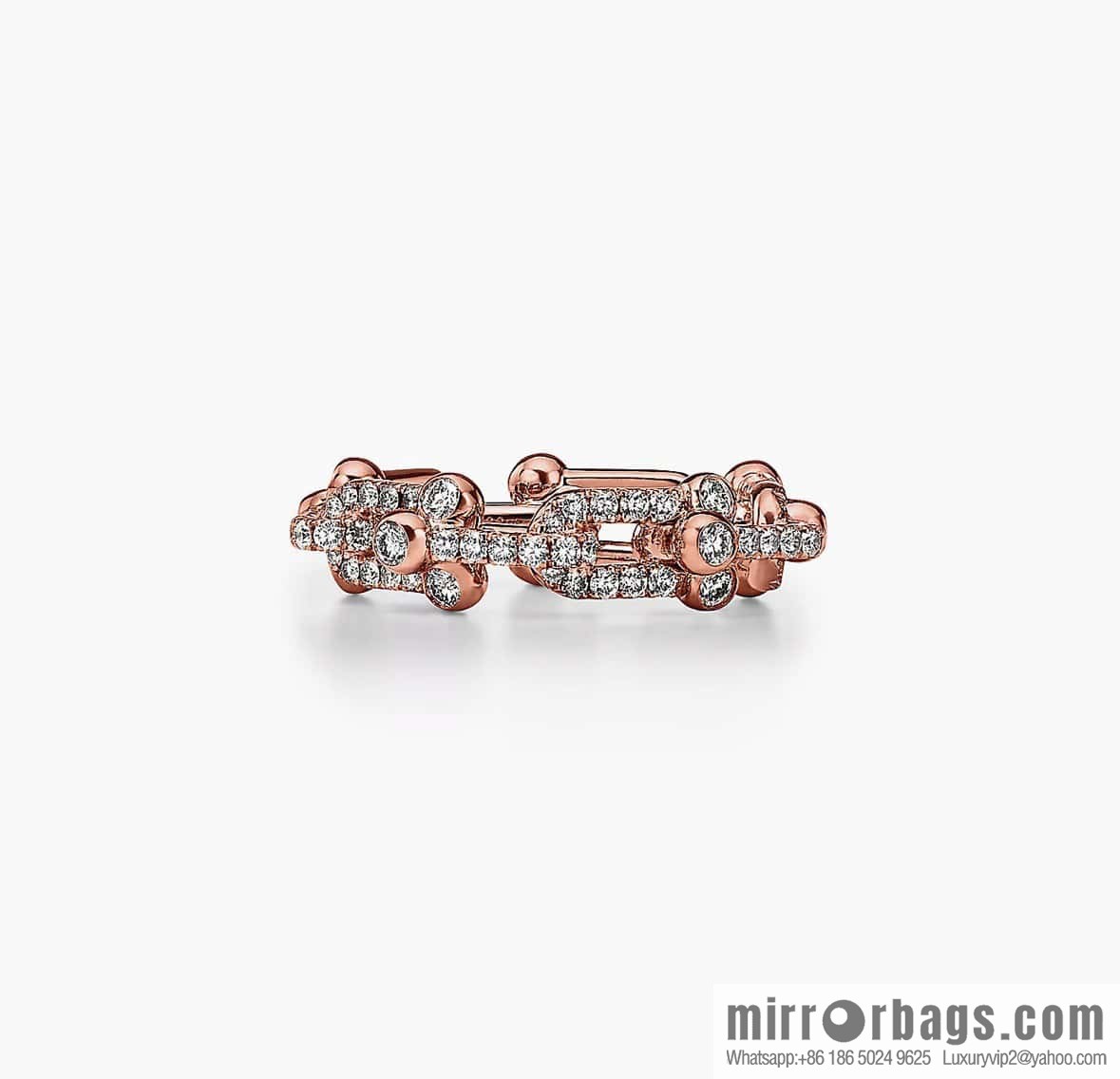 ☀️Tiffany & co. Tiffany HardWear Collection, Full Diamond Horseshoe Ring ☀️