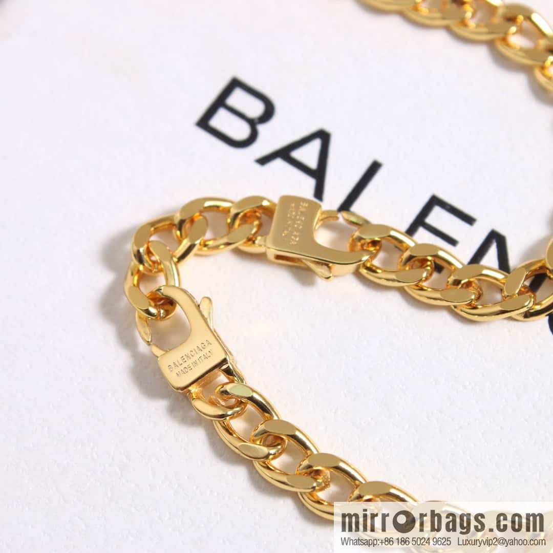 ☀️New Balenciaga BALENCIAGA Double B Full Diamond Necklace