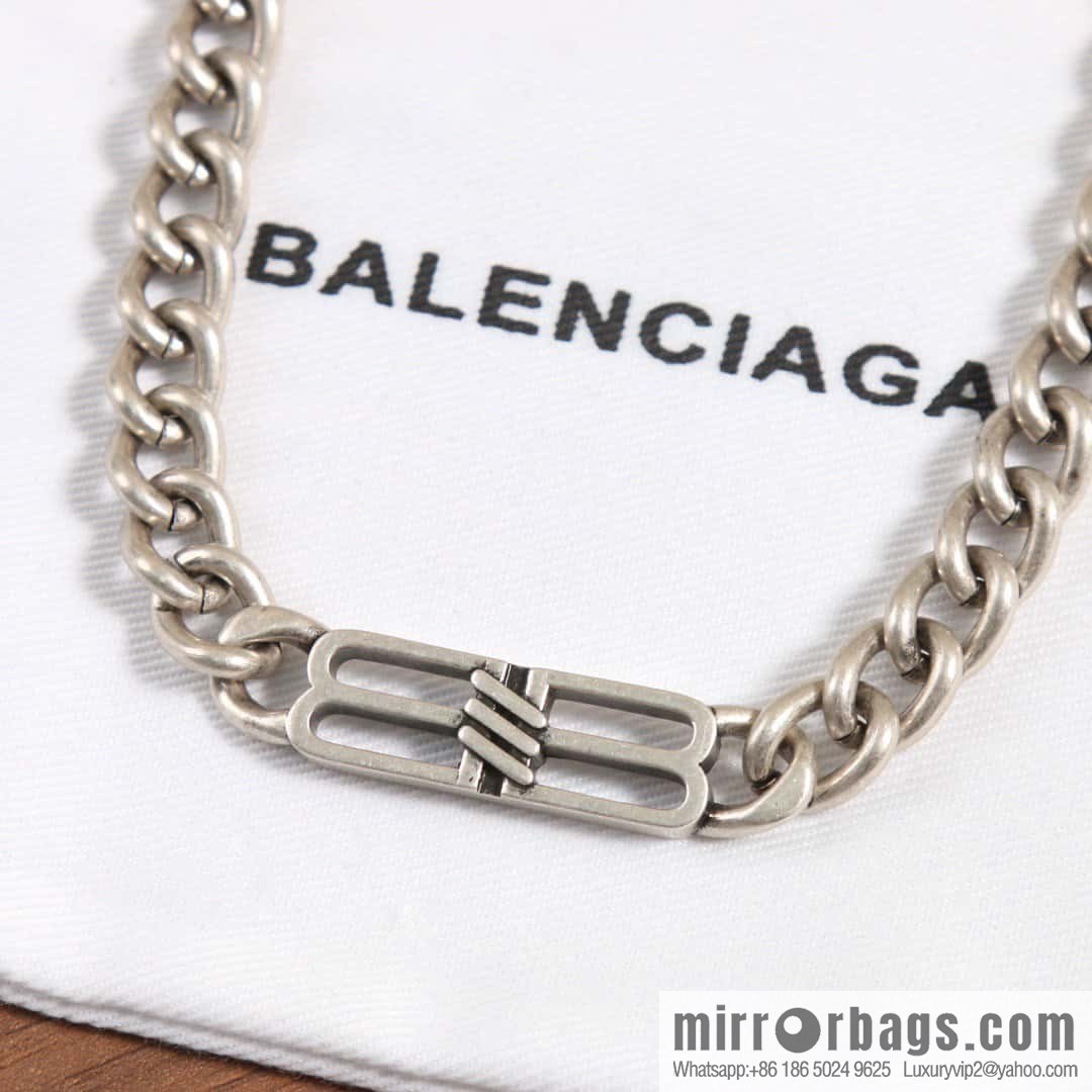 ☀️New Balenciaga BALENCIAGA Double B Full Diamond Necklace
