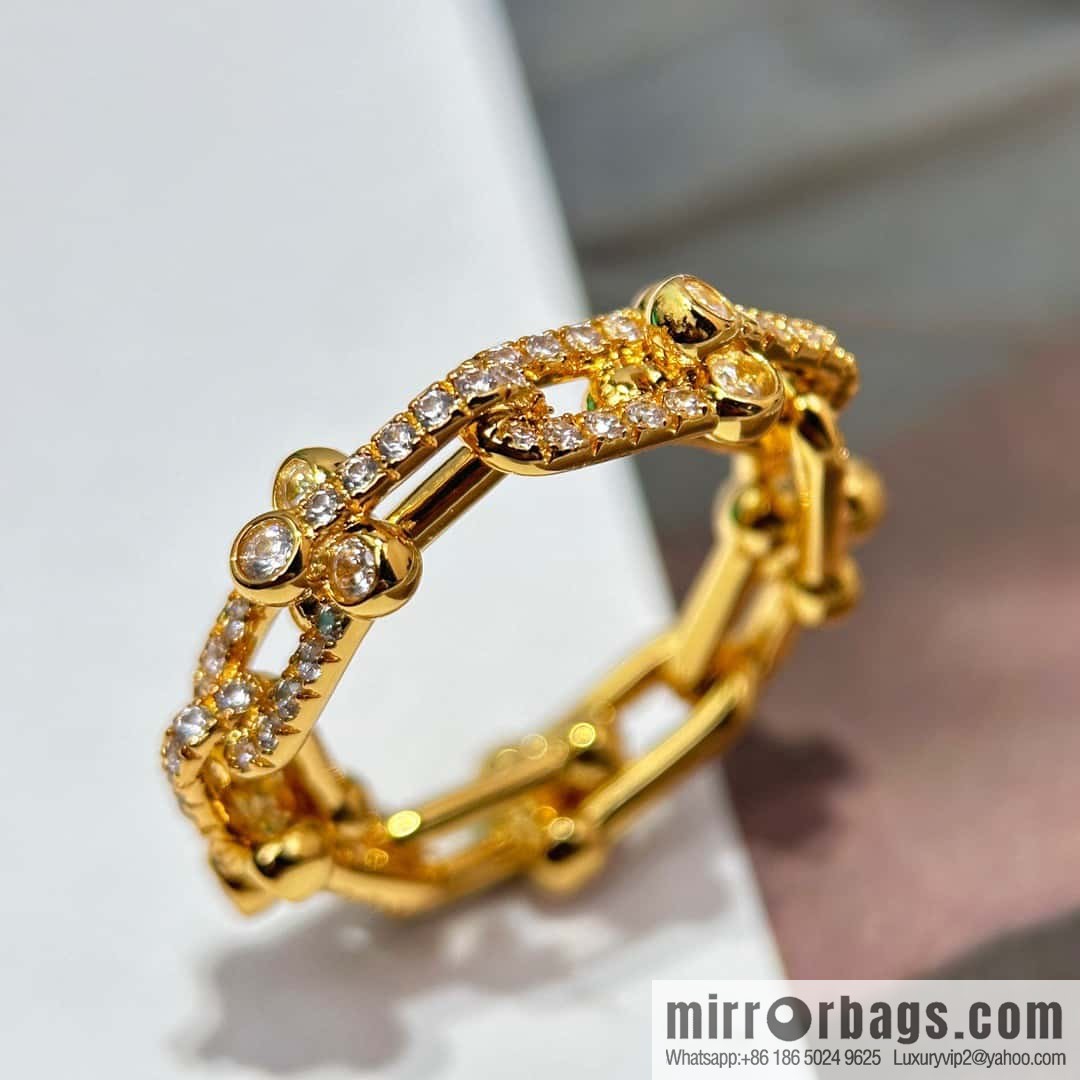 ☀️Tiffany & co. Tiffany HardWear Collection, Full Diamond Horseshoe Ring ☀️