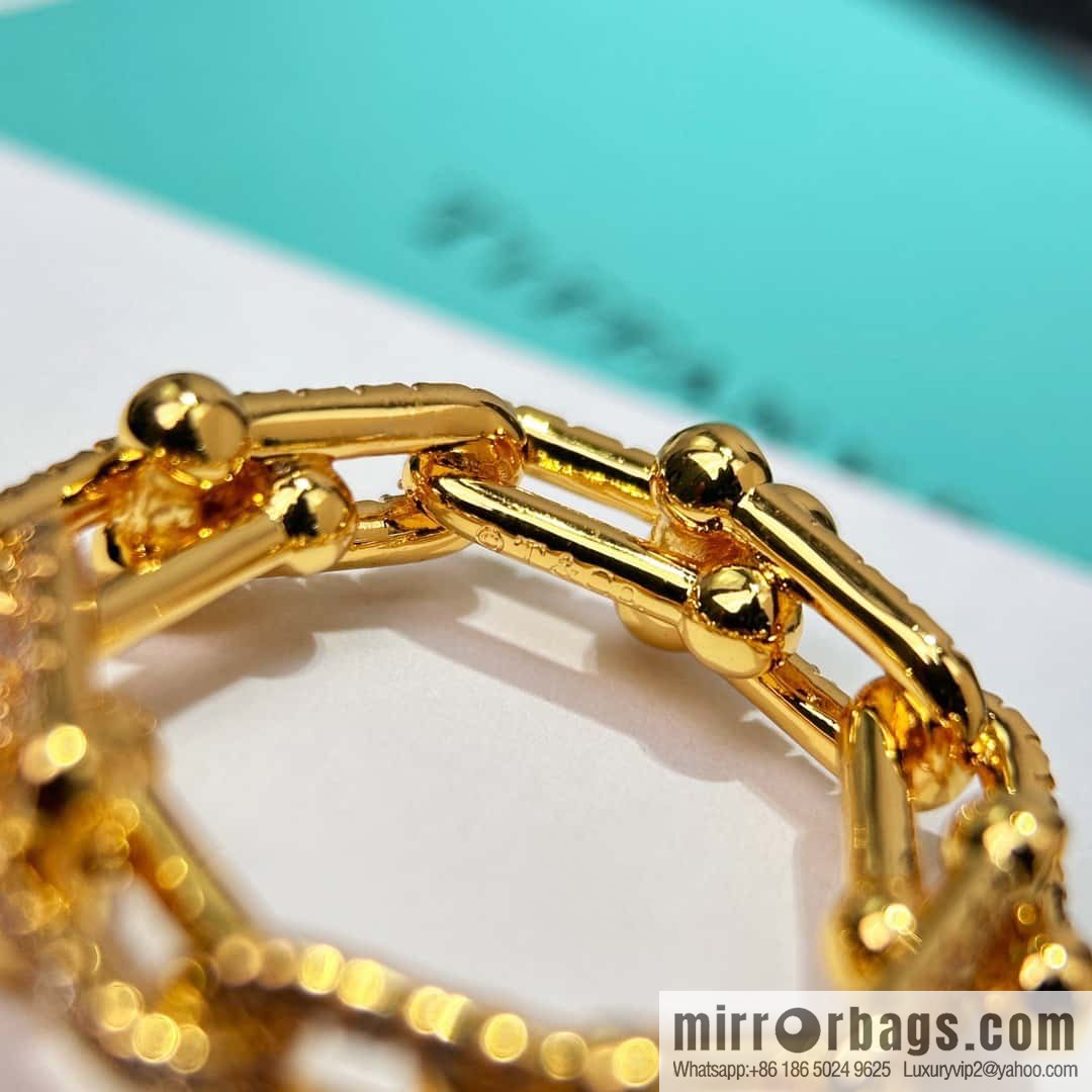 ☀️Tiffany & co. Tiffany HardWear Collection, Full Diamond Horseshoe Ring ☀️