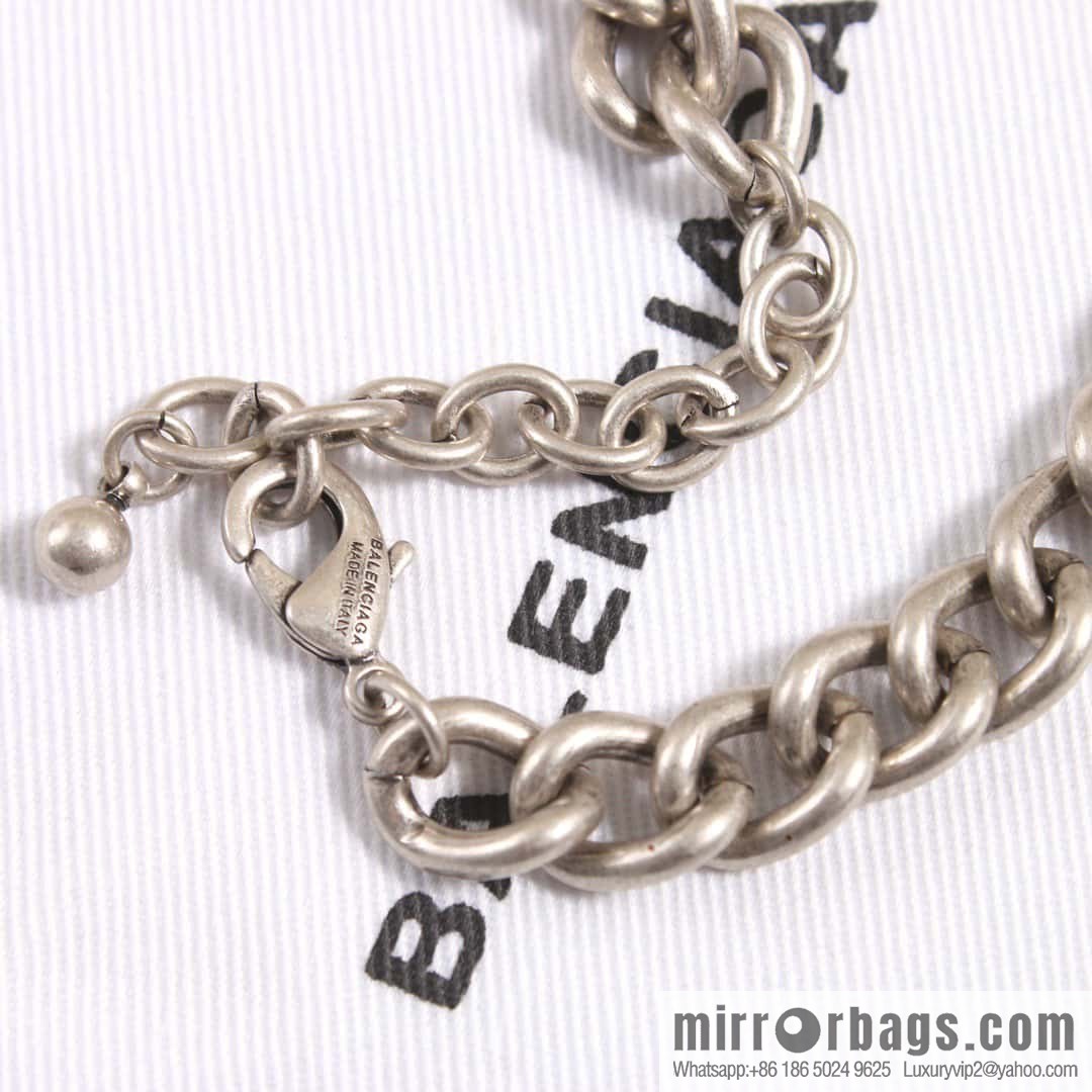 ☀️New Balenciaga BALENCIAGA Double B Full Diamond Necklace
