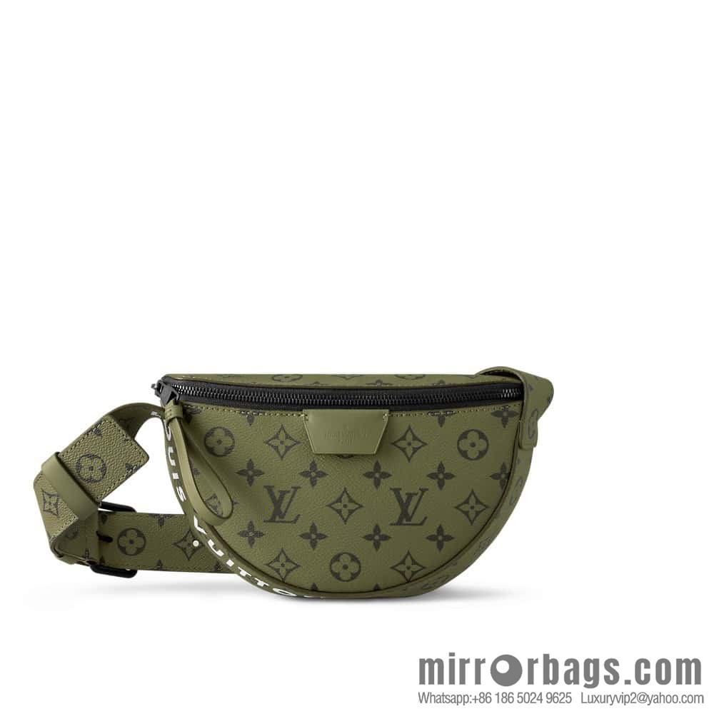 [Boutique‑grade] M23838 green, men's bag moon bag series LV MOON CROSSBODY handbag M23838 green flower