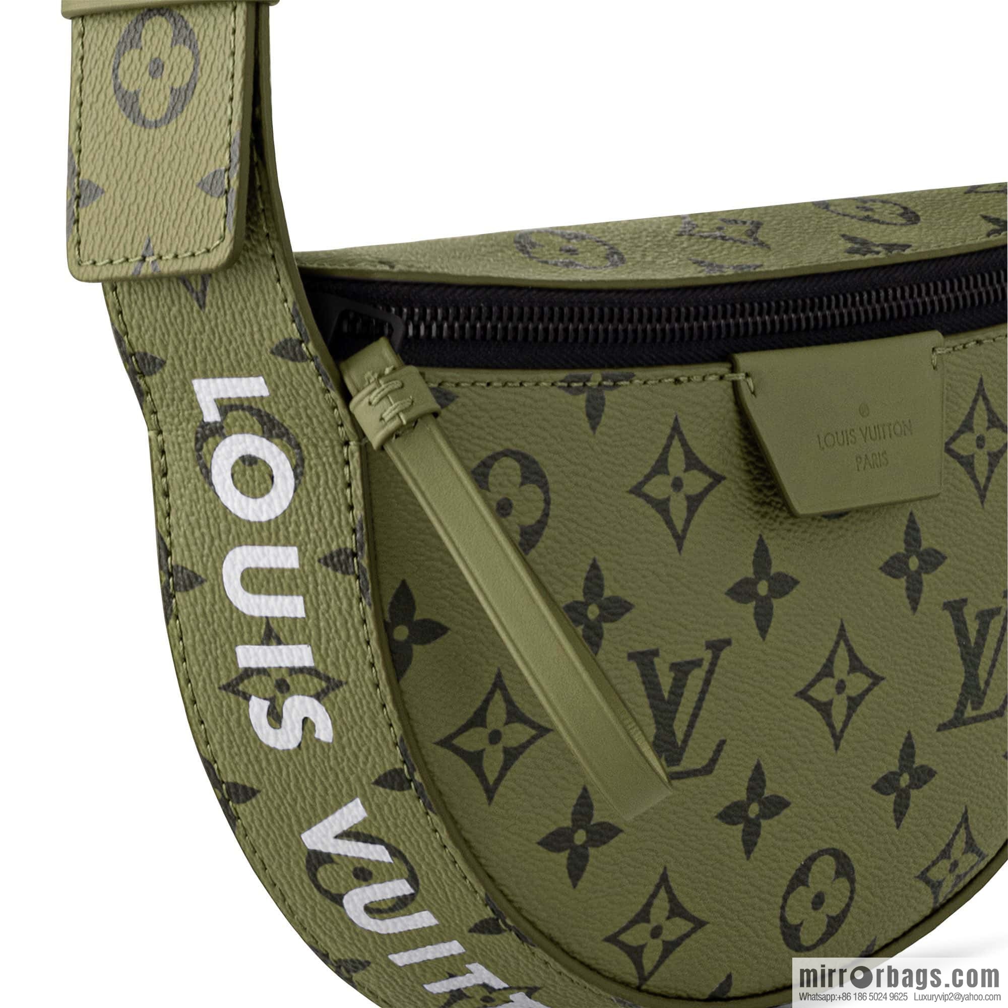 [Boutique‑grade] M23838 green, men's bag moon bag series LV MOON CROSSBODY handbag M23838 green flower