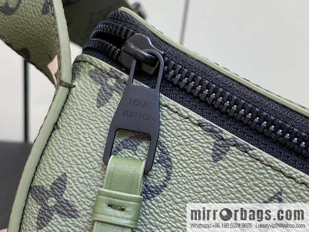 [Boutique‑grade] M23838 green, men's bag moon bag series LV MOON CROSSBODY handbag M23838 green flower