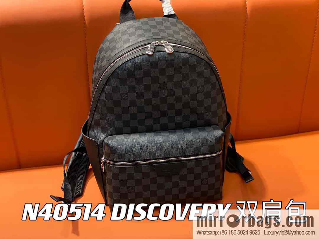 [Boutique‑grade] M22558 black flower backpack series M22558 M46553 monogram black leather DISCOVERY backpack
