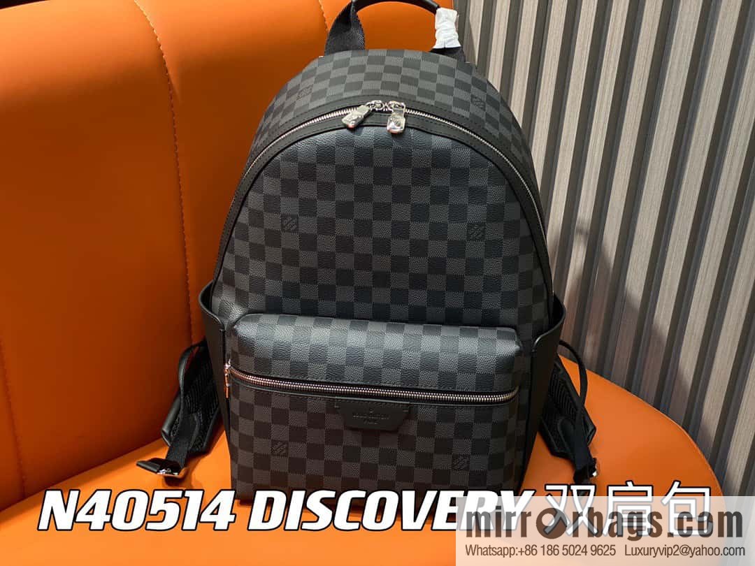 [Boutique‑grade] M22558 black flower backpack series M22558 M46553 monogram black leather DISCOVERY backpack