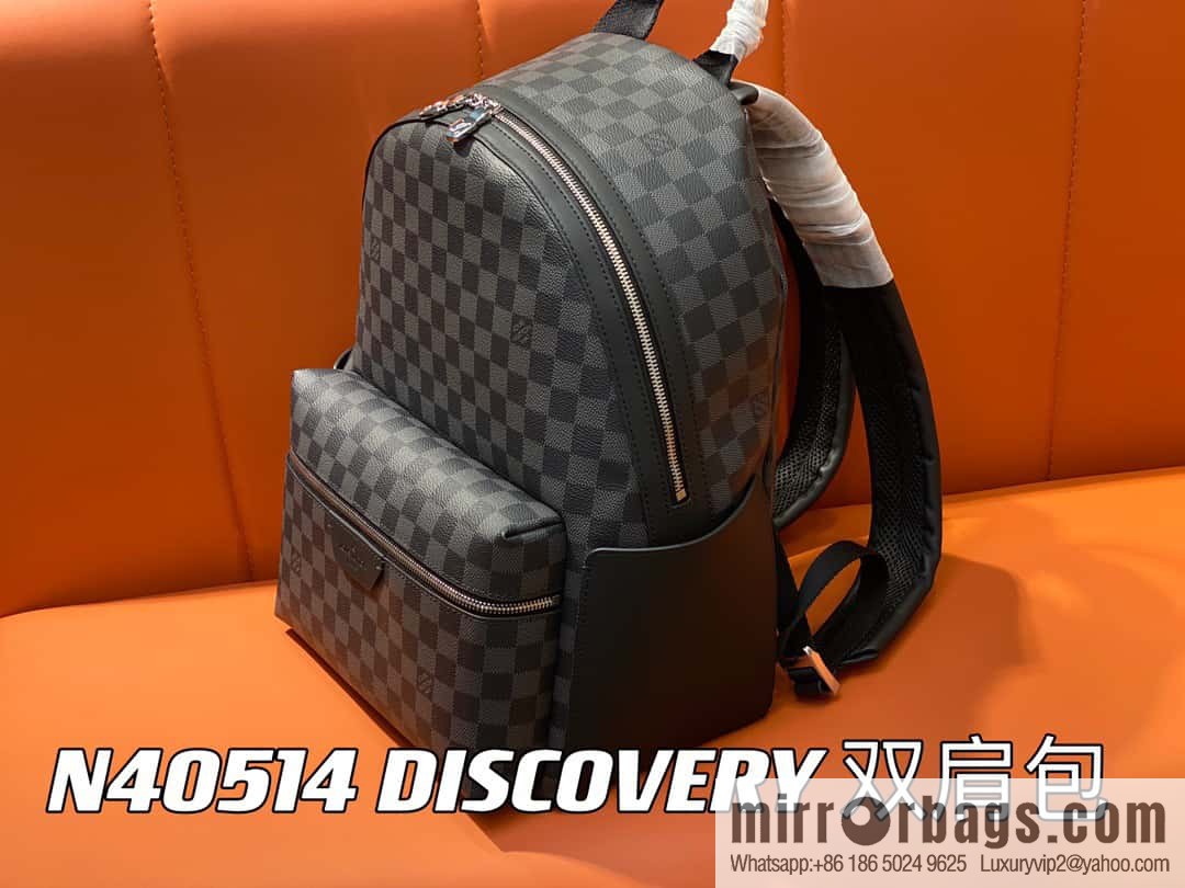 [Boutique‑grade] M22558 black flower backpack series M22558 M46553 monogram black leather DISCOVERY backpack