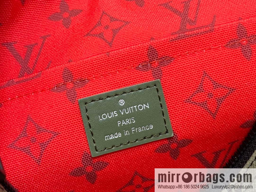 [Boutique‑grade] M23779 green, men's bag moon bag series HAMAC handbag M23779 green (silk screen)
