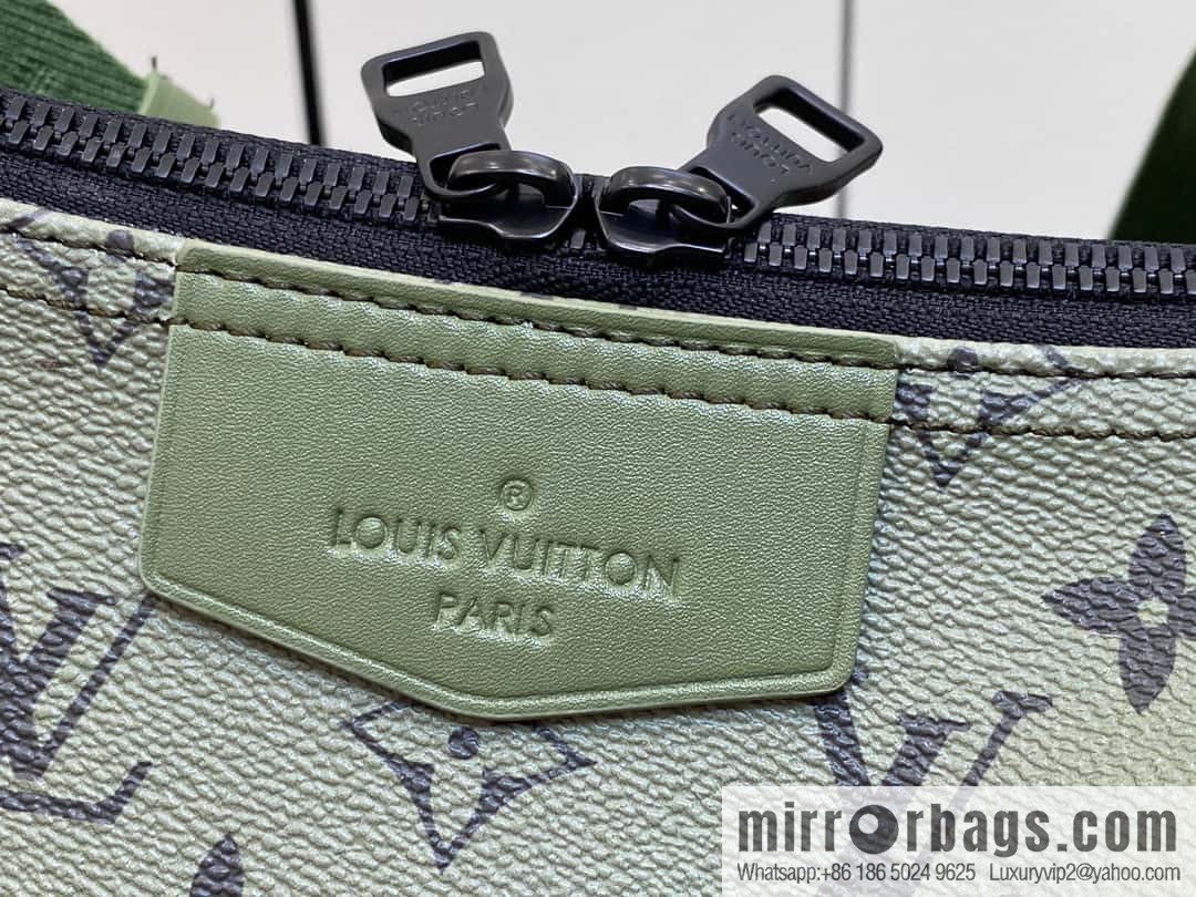 [Boutique‑grade] M23779 green, men's bag moon bag series HAMAC handbag M23779 green (silk screen)
