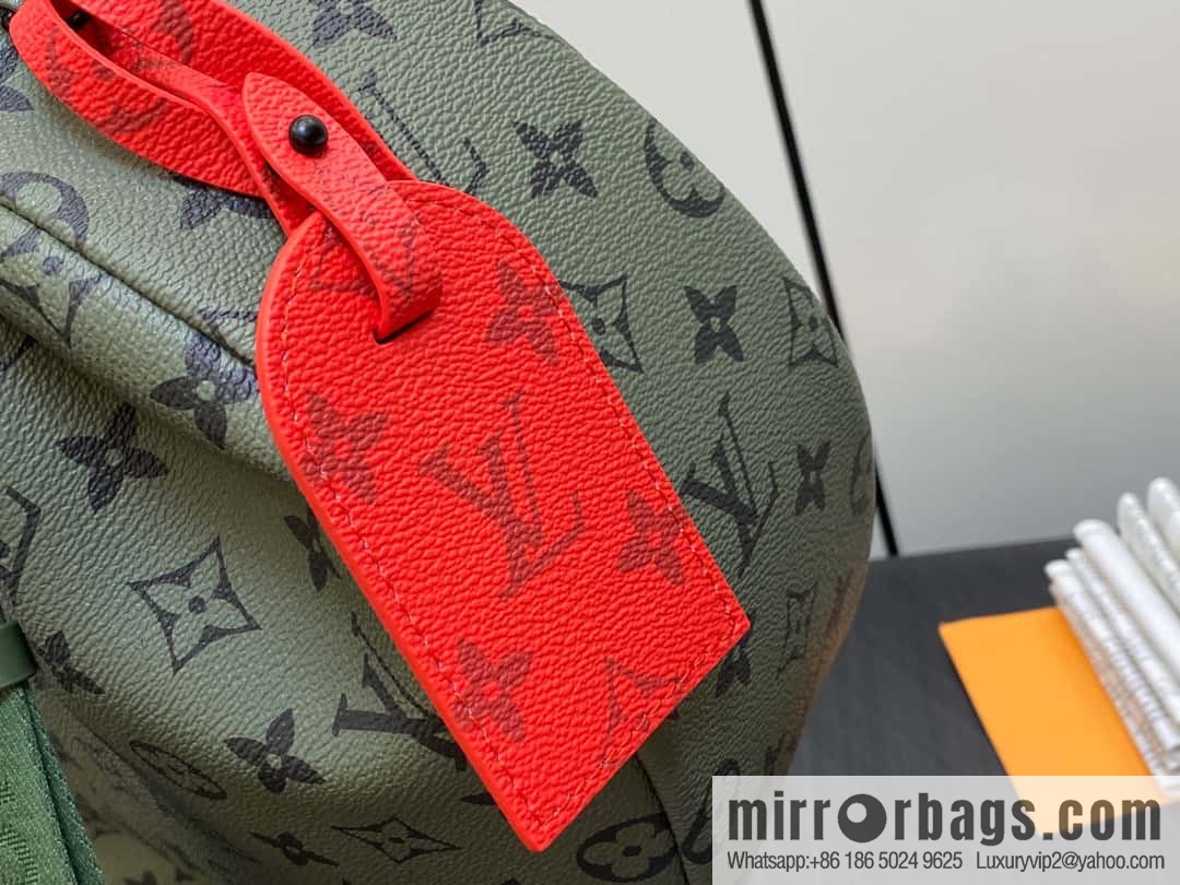 [Boutique‑grade] M23779 green, men's bag moon bag series HAMAC handbag M23779 green (silk screen)