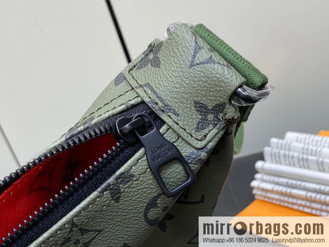 [Boutique‑grade] M23779 green, men's bag moon bag series HAMAC handbag M23779 green (silk screen)