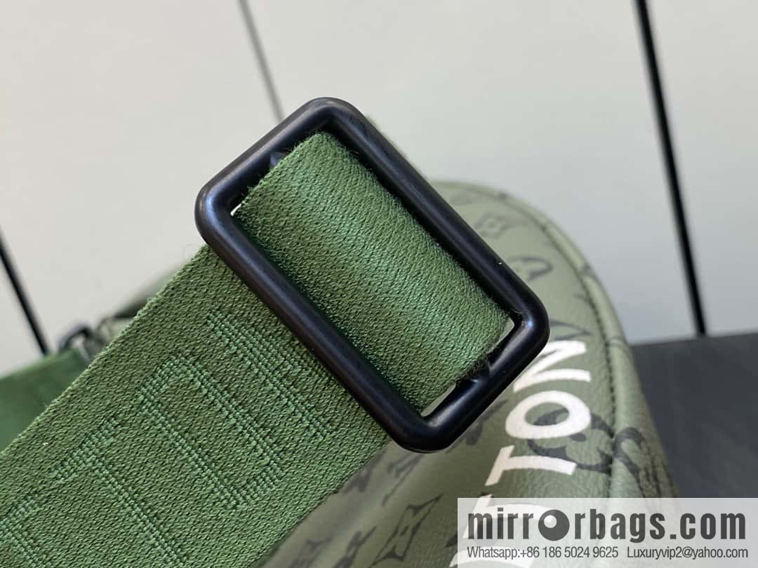 [Boutique‑grade] M23779 green, men's bag moon bag series HAMAC handbag M23779 green (silk screen)