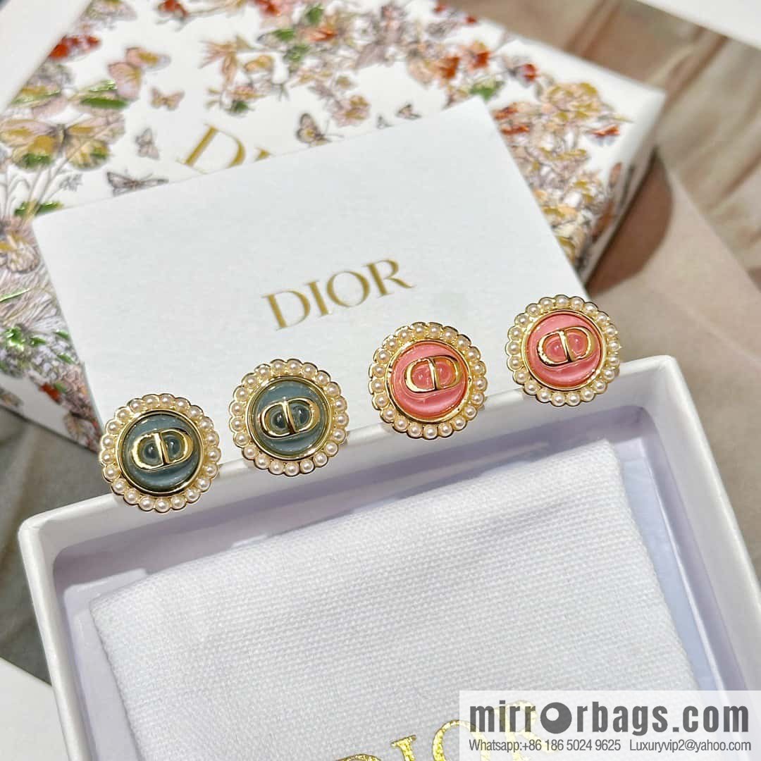 New ☑️ DIOR CD pearl earrings stud earrings
