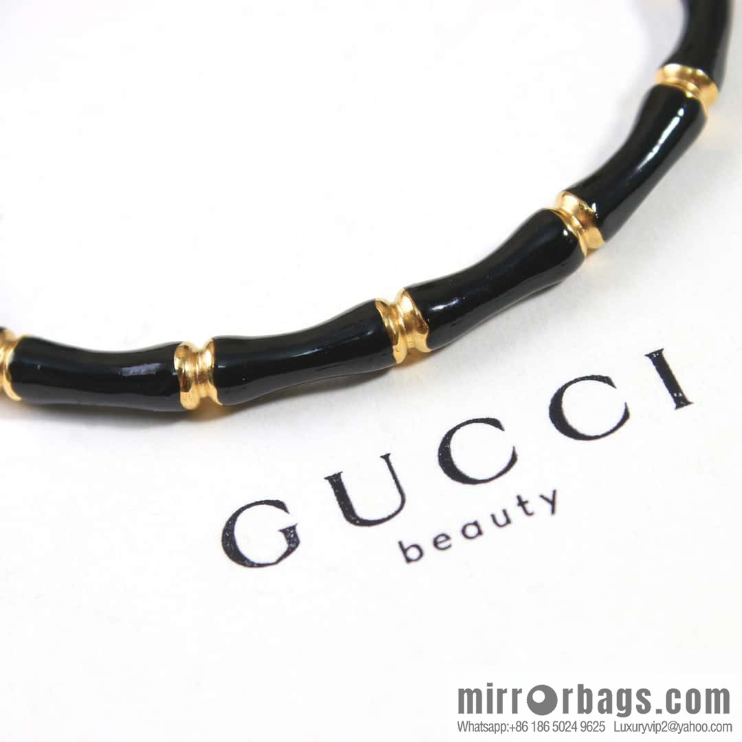 ☀️New gucci gucci black drip bamboo bracelet bracelet ☀️ average size 17