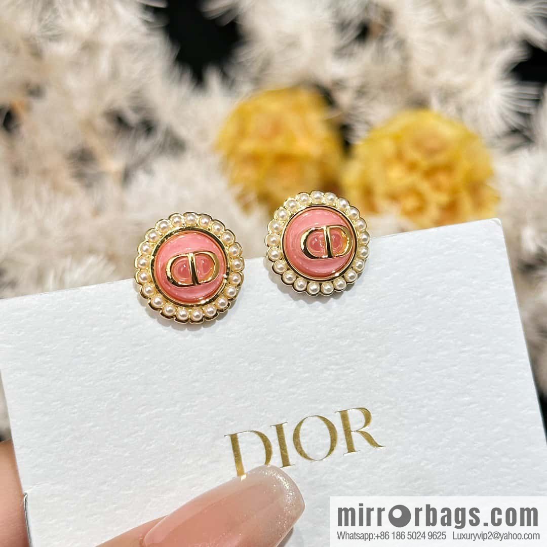 New ☑️ DIOR CD pearl earrings stud earrings