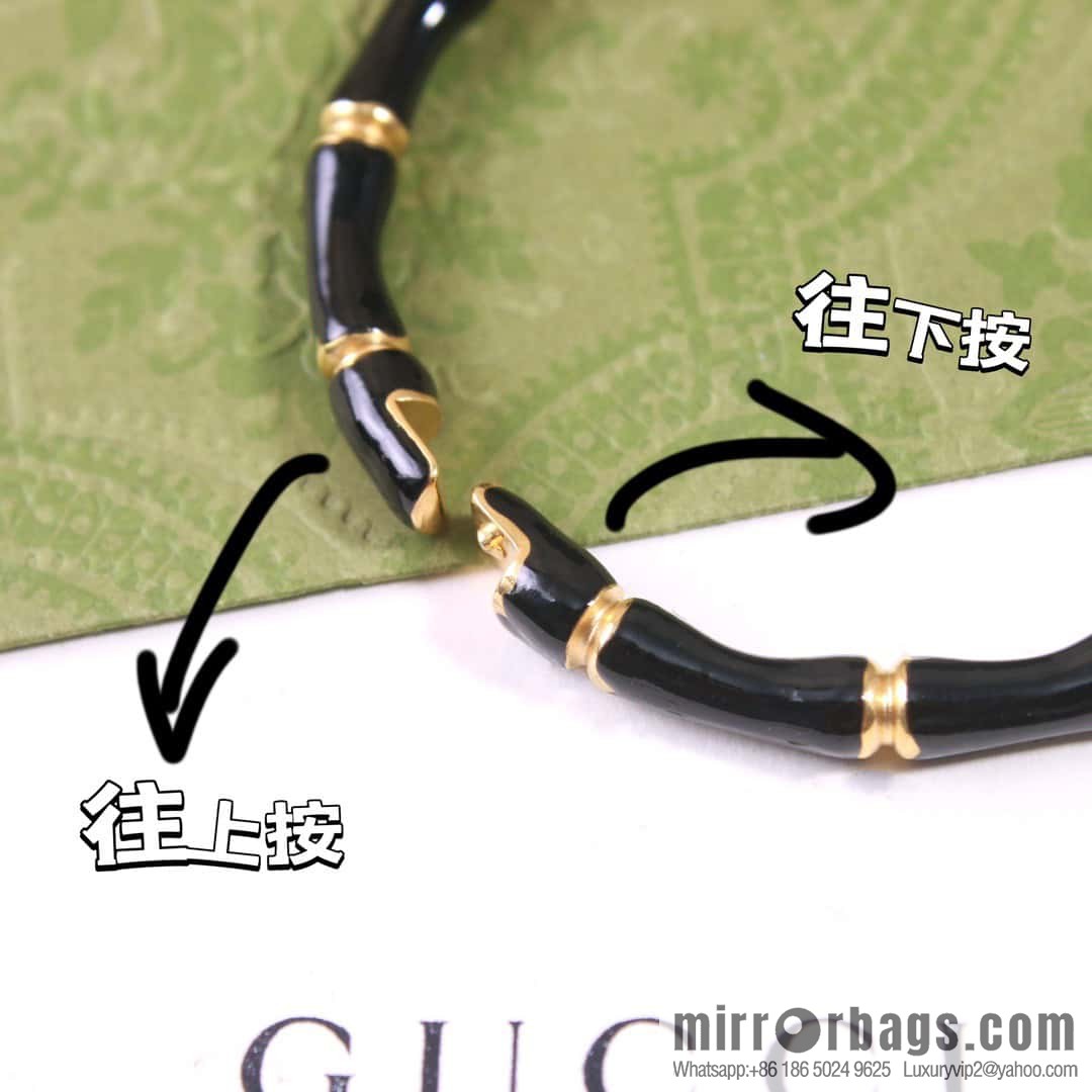 ☀️New gucci gucci black drip bamboo bracelet bracelet ☀️ average size 17
