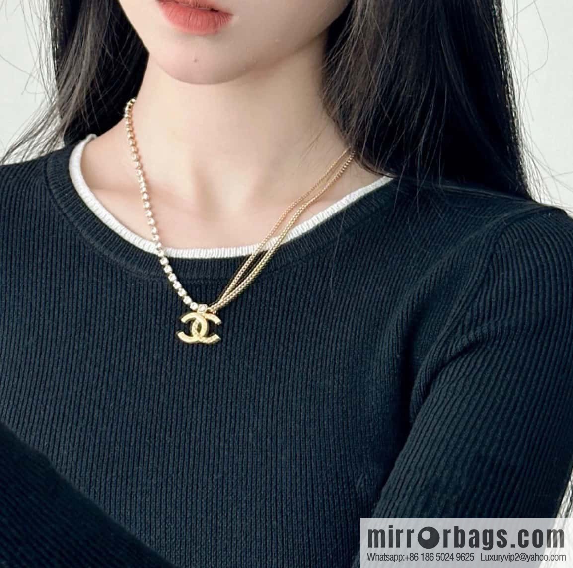 ❗️New ❗️☀️ New ☑️ Chanel Double Double C Diamond Necklace ☀️