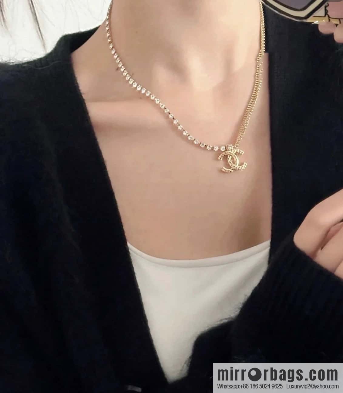 ❗️New ❗️☀️ New ☑️ Chanel Double Double C Diamond Necklace ☀️