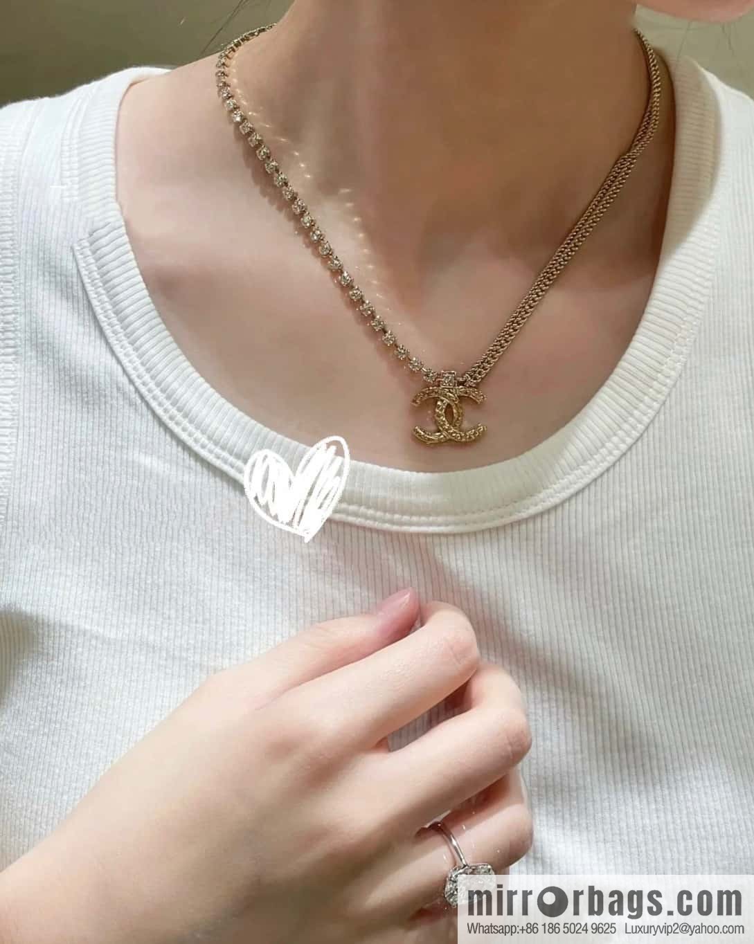 ❗️New ❗️☀️ New ☑️ Chanel Double Double C Diamond Necklace ☀️