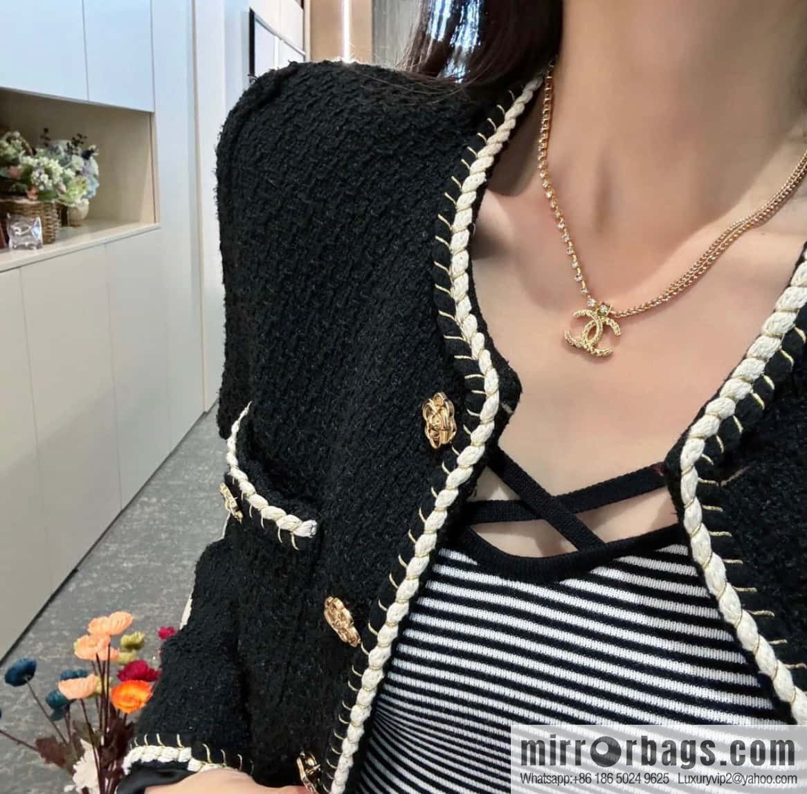 ❗️New ❗️☀️ New ☑️ Chanel Double Double C Diamond Necklace ☀️
